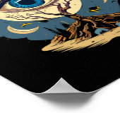 Eye Tree Moon Art Poster (Hoek)