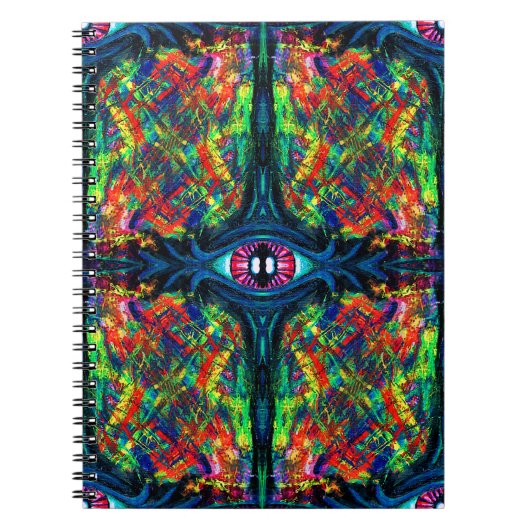 Eye Twisted en Trippy Schilderij Notitieboek (Voorkant)