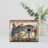 EYE VAN HORUS Wadjet Briefkaart (Staand voorkant)