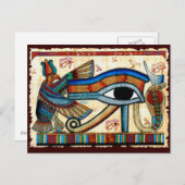 EYE VAN HORUS Wadjet Briefkaart (Voorkant / Achterkant)