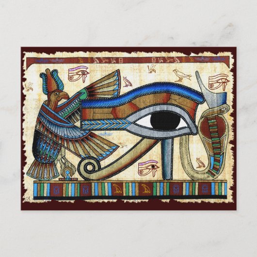 EYE VAN HORUS Wadjet Briefkaart (Voorkant)