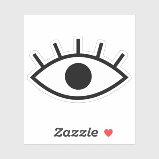 Eye Vinyl Cut Sticker (Vel)