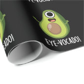 Eye-vocado Grappige Avocado Pun Donker BG Cadeaupapier (Rol Hoek)