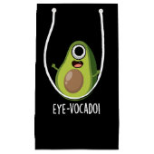 Eye-vocado Grappige Avocado Pun Donker BG Klein Cadeauzakje (Voorkant)