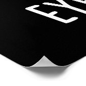 Eye-vocado Grappige Avocado Pun Donker BG Poster (Hoek)