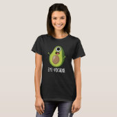 Eye-vocado Grappige Avocado Pun Donker BG T-shirt (Voorkant volledig)