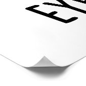 Eye-vocado grappige avocado woordspeling poster (Hoek)