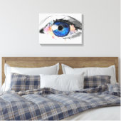 EYE  | Zazzle_Growshop. Canvas Afdruk (Insitu (Slaapkamer))