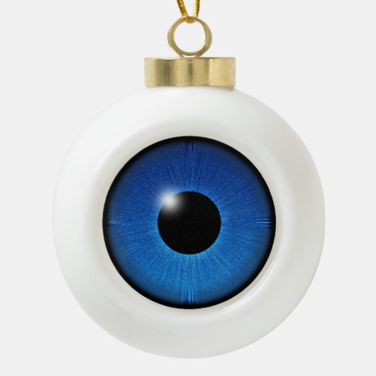 EYE ZIE JE KERAMISCHE BAL ORNAMENT (Voorkant)