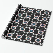 Eyeball-and-Crossbones Cadeaupapier (Uitgerold)