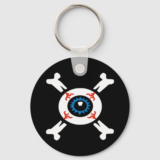 Eyeball-and-Crossbones Sleutelhanger (Voorkant)