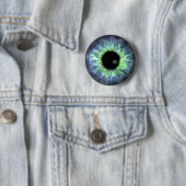 Eyeball Blue Green Gift  Ronde Button 5,7 Cm (In situ)