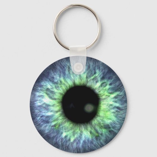 Eyeball Blue Green Gift  Sleutelhanger (Voorkant)