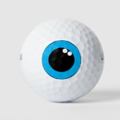 Eyeball Blue Iris Grappig Golfballen (Voorkant)