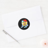 Eyeball Cocktail Ronde Sticker (Envelop)