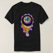 Eyeball Crying Rainbow Tears Graffiti Paint Drip T-shirt (Design voorkant)