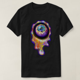 Eyeball Crying Rainbow Tears Graffiti Paint Drip T-shirt