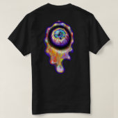 Eyeball Crying Rainbow Tears Graffiti Paint Drip T-shirt (Design achterkant)