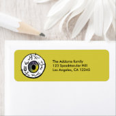 Eyeball Halloween Party retour adreslabel Etiket (Insitu)