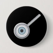 Eyeball in Button van vergrootglas (Voorkant)