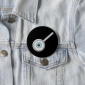Eyeball in Button van vergrootglas (In situ)