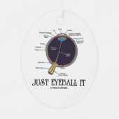 Eyeball It Human Eye Anatomee Geek Advice Metalen Ornament (Voorkant)