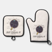 Eyeball It Human Eye Anatomee Geek Advice Ovenwant & Pannenlap Set (Voorkant)