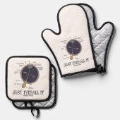 Eyeball It Human Eye Anatomee Geek Advice Ovenwant & Pannenlap Set (Voorkant / Achterkant)