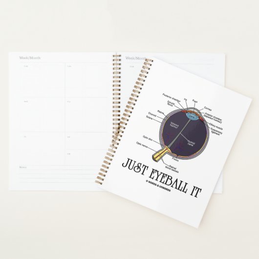 Eyeball It Human Eye Anatomee Geek Advice Planner (Display)