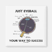 Eyeball je weg naar succes (ooganatomie) magneet (Voorkant)
