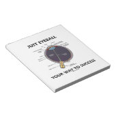 Eyeball je weg naar succes (ooganatomie) notitieblok (Schuin)