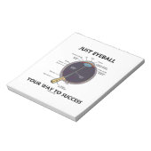 Eyeball je weg naar succes (ooganatomie) notitieblok (Linkerzijde)