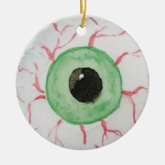Eyeball Keramisch Ornament (Voorkant)