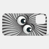 Eyeball Mania op grijs Case-Mate iPhone Case (Achterkant (horizontaal))