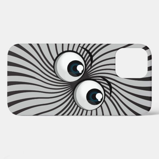 Eyeball Mania op grijs Case-Mate iPhone Case (Achterkant (horizontaal))