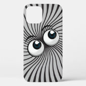 Eyeball Mania op grijs Case-Mate iPhone Case (Achterkant)