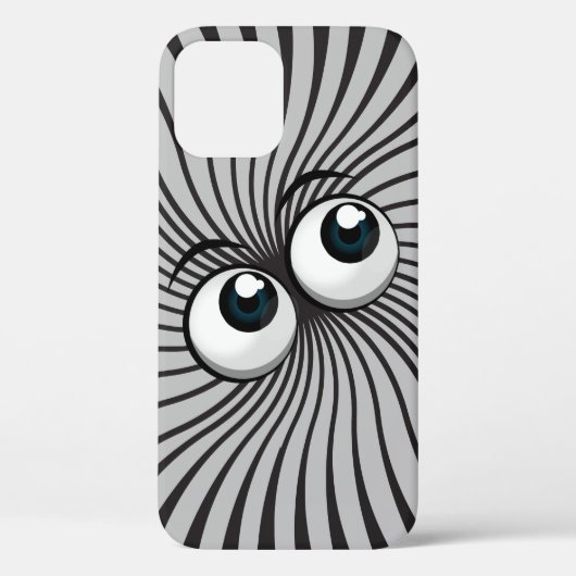 Eyeball Mania op grijs Case-Mate iPhone Case (Achterkant)