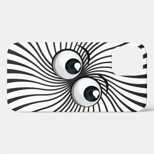 Eyeball Mania op wit Case-Mate iPhone Case (Achterkant (horizontaal))