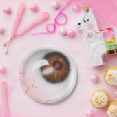 Eyeball Papieren Bordje (Feest)