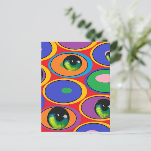 Eyeball Patch Briefkaart (Staand voorkant)