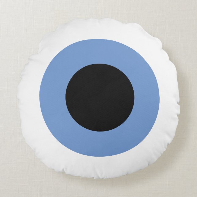 Eyeball Rond Kussen (Voorkant)