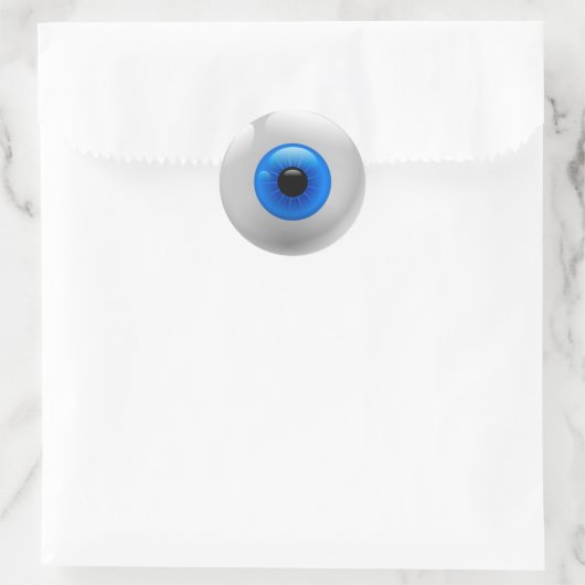 Eyeball Ronde Sticker (Tas)