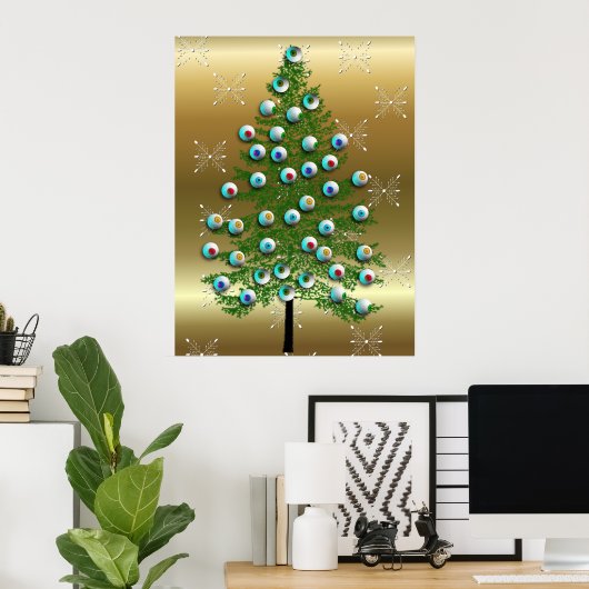 Eyeball Tree Poster (Thuiskantoor)