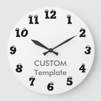 EYEBALLS voor grote 10,75-INCH ROND wandklok