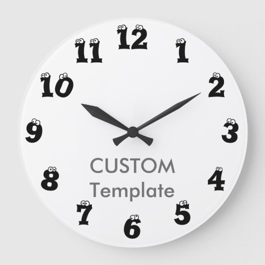 EYEBALLS voor grote 10,75-INCH ROND wandklok (Voorkant)