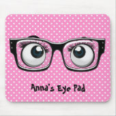 Eyebollen en glazen op de Muismat Polka Dots (Voorkant)