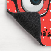 Eyebollen en glazen op de Muismat Polka Dots (Hoek)