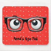 Eyebollen en glazen op de Muismat Polka Dots (Voorkant)