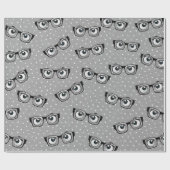 Eyebollen en glazen op poka Dots Cadeaupapier (Vlak)