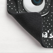 Eyebollen en glazen op poka Dots Muismat (Hoek)